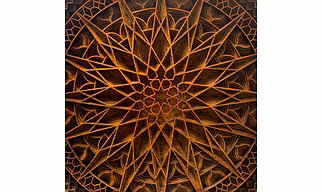 Luxury Teak Wood - Astral Arcane- Wall Decor with Intricate Patterns from the House of TAZMIC