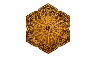 Intricate Multi-Layer Wooden Wall Art - Clematis - Oak Wood - Luxury Decor - House of TAZMIC