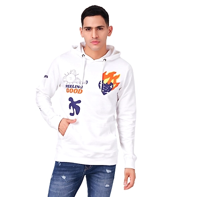 Men printed Full sleeve hoodies-12361870