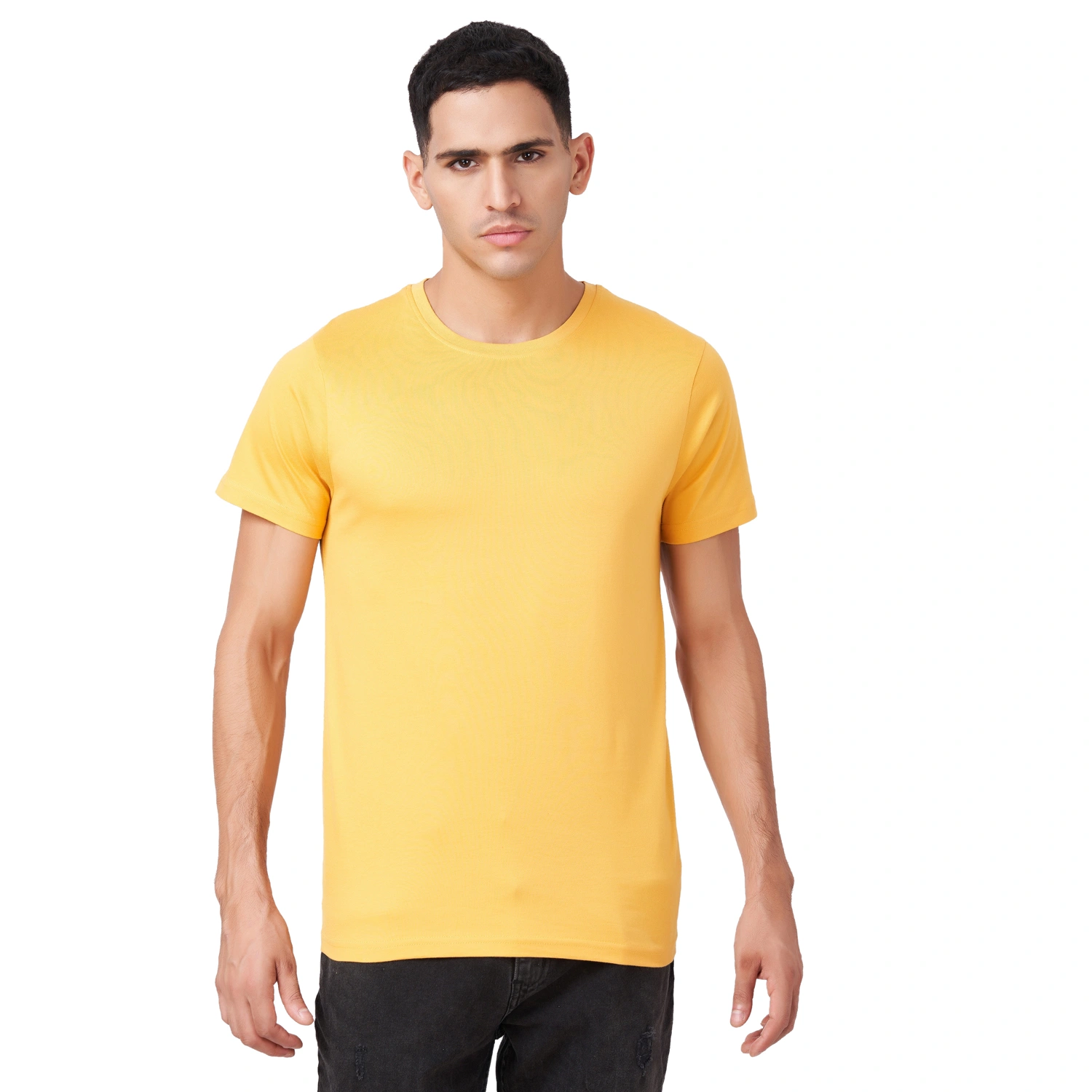 men half sleeve t shirt-12361924