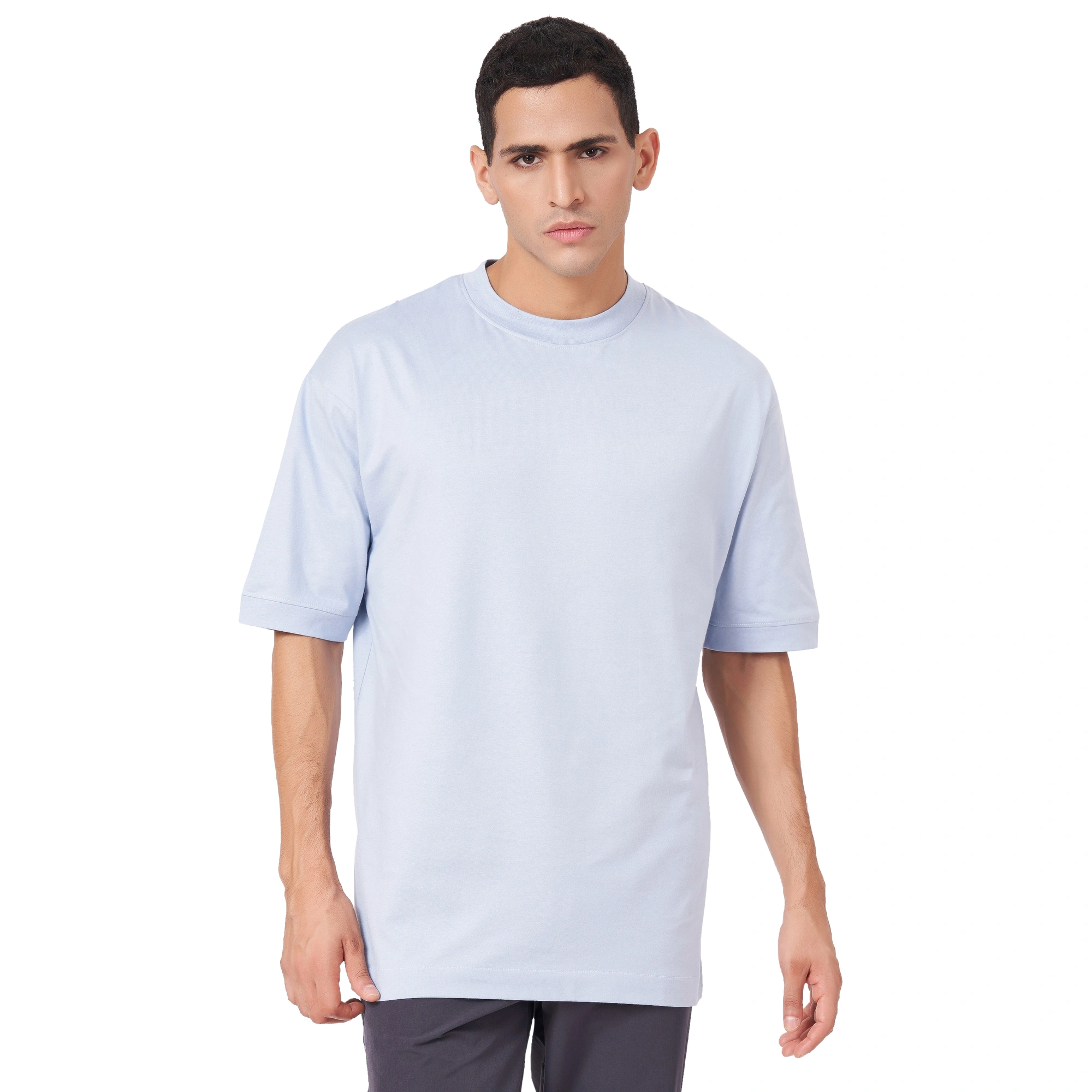 MENS OVERSIZED  PLAIN DROP SHOLUDER TISHIRT-6