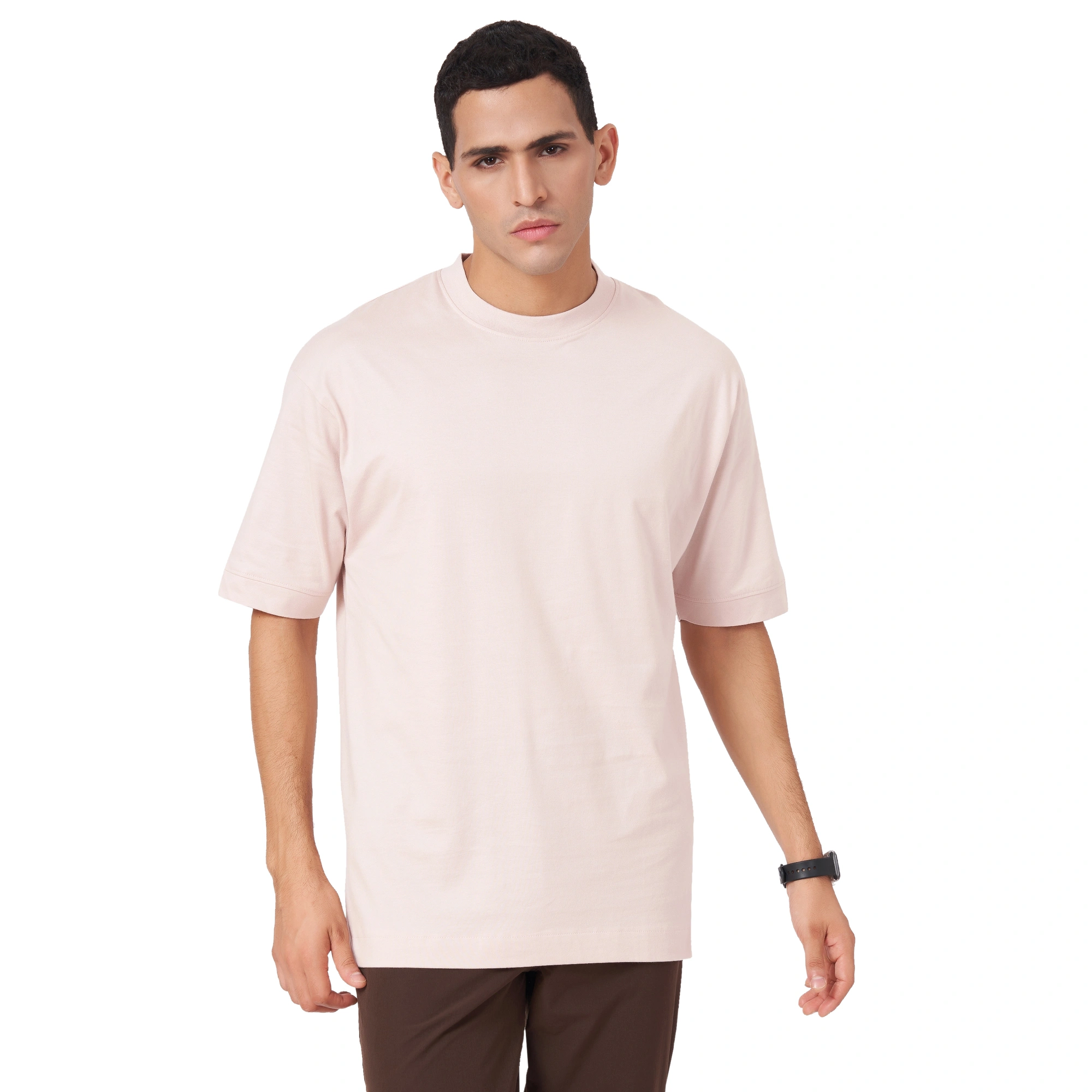 MENS OVERSIZED  PLAIN DROP SHOLUDER TISHIRT-12361930