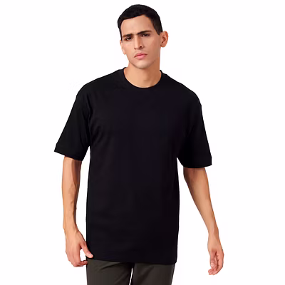 MENS OVERSIZED  PLAIN DROP SHOLUDER TISHIRT-3