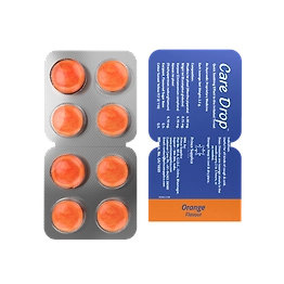 CareDrop Care Drop Orange Ayurvedic Lozenges I 80 Tablets, Pack of 10