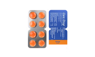 Care Drop Orange Ayurvedic Lozenges I 80 Tablets, Pack of 10
