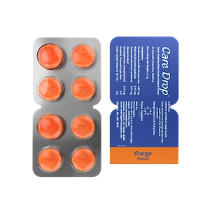 Care Drop Orange Ayurvedic Lozenges I 80 Tablets, Pack of 10