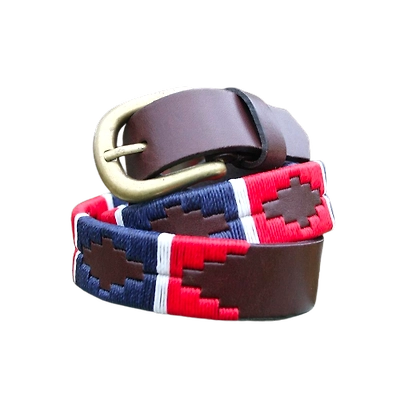 Leather embroidered belt-1