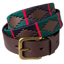Leather Embroided Belt
