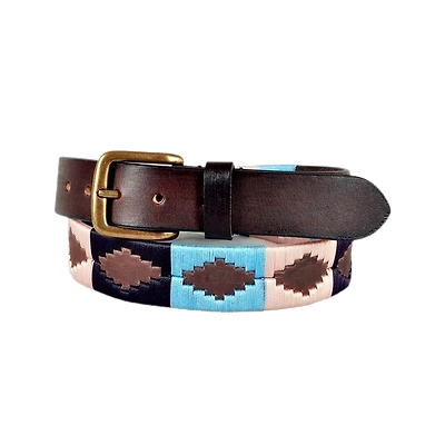 Leather embroidered belt-2