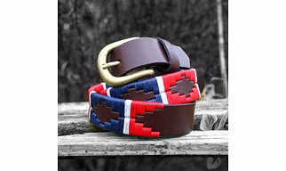 Leather Embroided Belt
