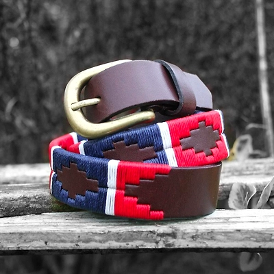 Leather Embroided Belt-12542228