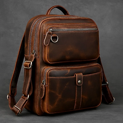 Leather Backpack-1