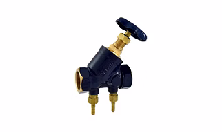 Bronze Double Regulating Balancing Valve (Screwed) With Nozzle