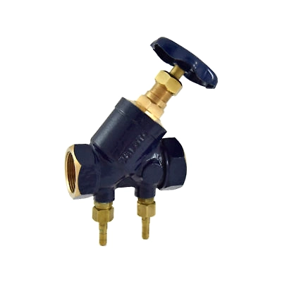 Bronze Double Regulating Balancing Valve (Screwed) With Nozzle-12349850