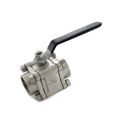 Stainless Steel (CF8M / S.S 316) Three Piece Design Ball Valve, Class-150 (Screwed) Article Code  1080A-12349840