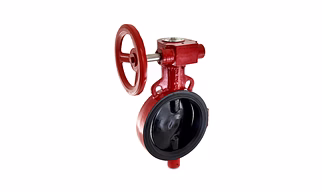 Butterfly Valve (Wafer Type), PN 2.5 with S.G Iron Disc - Gear Operated