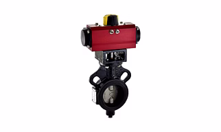 Pneumatic butterfly valve
