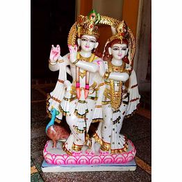 radha krishna marble statue lrki 1001