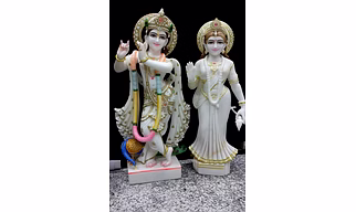 Radha Krishna Marble Statue LRKI 1003