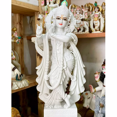 radha krishna marble statue lrki 1006