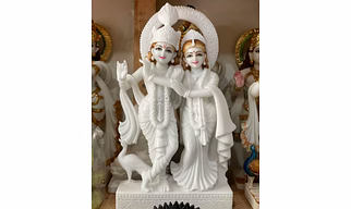 Radha Krishna Marble Statue LRKI 1007