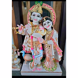 radha krishna marble statue lrki 1009