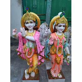 radha krishna marble statue lrki 1011