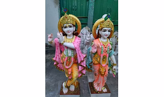 Radha Krishna Marble Statue LRKI 1011