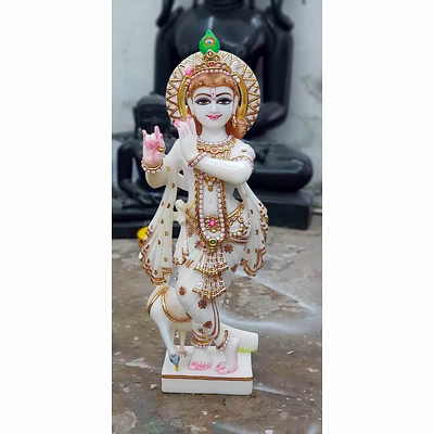 radha krishna marble statue lrki 1015