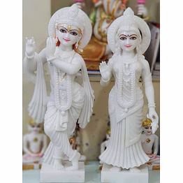 radha krishna marble statue lrki 1016