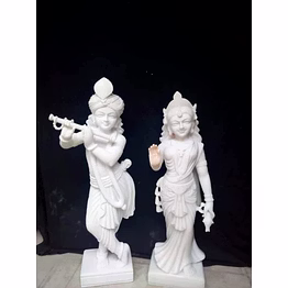 radha krishna marble statue lrki 1020