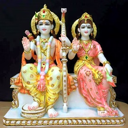 ram sita marble statue lrsi 1001