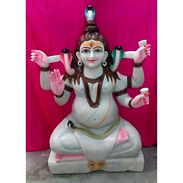 Shiva Parvat Marble Statue LSPI 1012