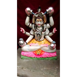 Shiva Parvat Marble Statue LSPI 1013