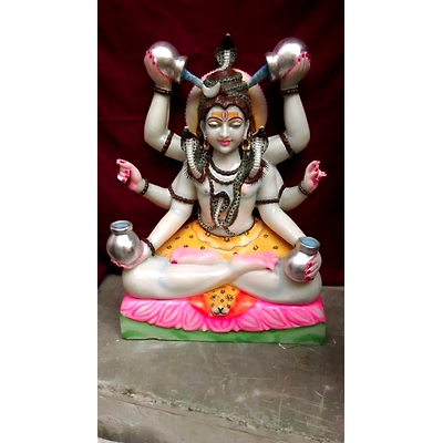 Shiva Parvat Marble Statue LSPI 1013