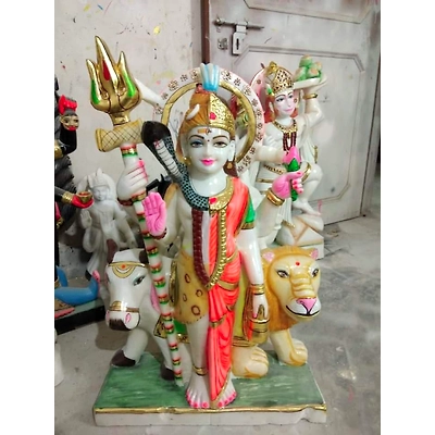 Shiva Parvat Marble Statue LSPI 1014