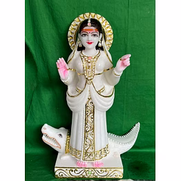 khodiyar ganga maa marble statue kgc 1001