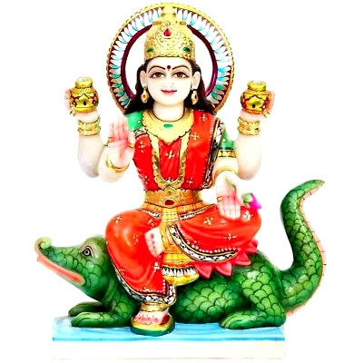 Khodiyar Ganga Maa Marble Statue KGC 1002