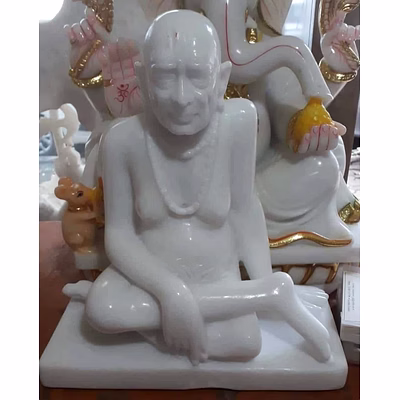 swami samarth marble statue