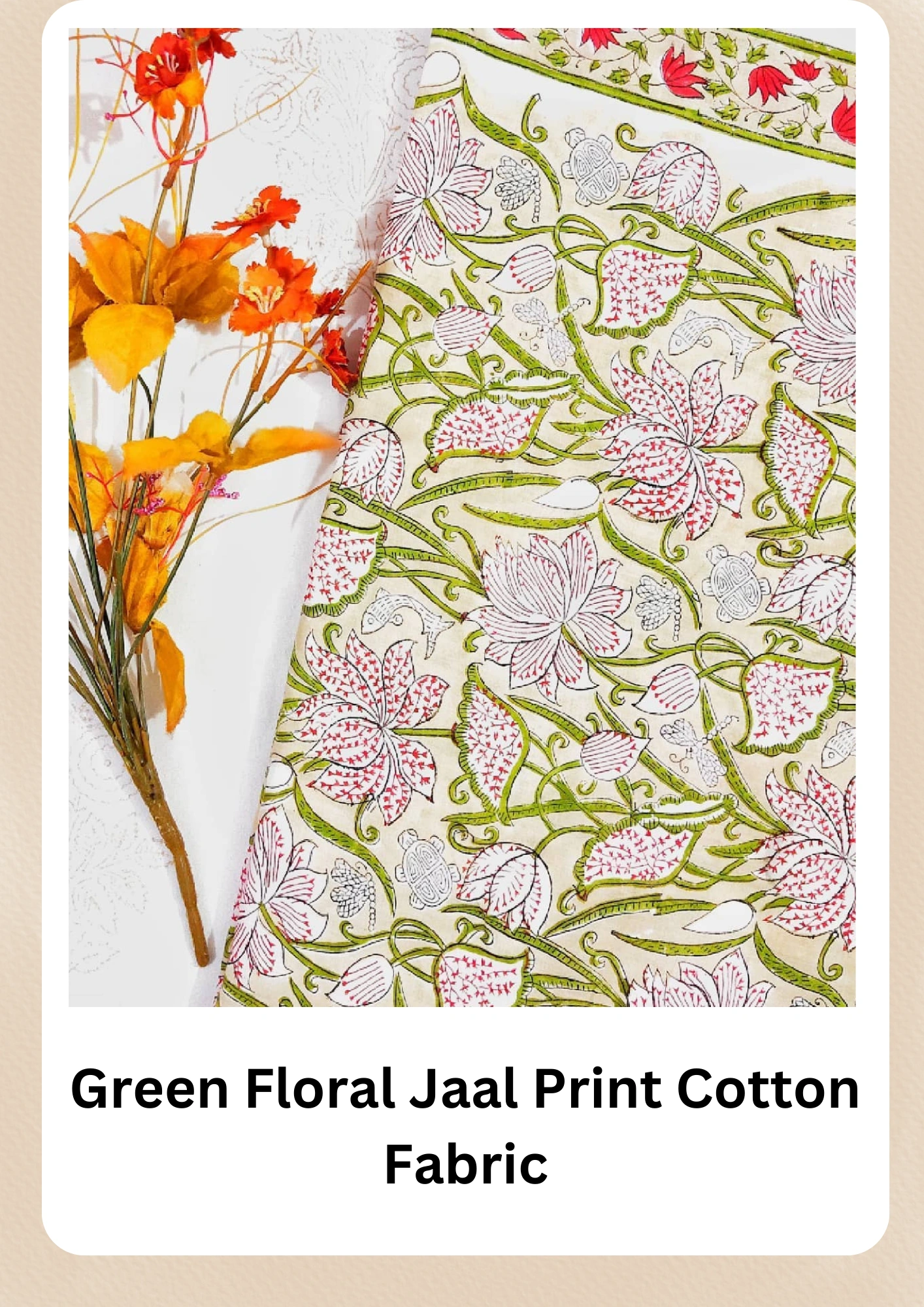 Hand block print, floral print, soft cotton fabric, Fabric modern floral fabric Indian print fabric womens dress fabric white blue color-12395052