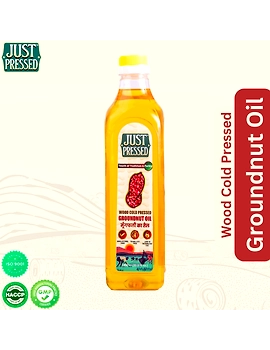 Groundnut Oil Cold Pressed Oil | 100% Pure Peanut Oil | Unrefined &amp; Zero Additives | Ground Nut Oil for Healthy Cooking and Daily Cooking | Moongphali Ka Tel | Kachi Ghani Oil | Wood Cold Pressed Oil | Groundnut Oil 1000 ML-12357184-sm