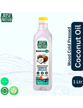 Coconut Wood Pressed Oil (Chekku) Cold Pressed Coconut Oil, 100% Pure &amp; Natural Untreated &amp; Unrefined Coconut oil for Healthy Cooking | Kachi Ghani Oil | Wood Cold Pressed Oil | Coconut Oil (1000 ml)-12379146-sm