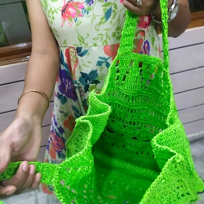 Raffia handbag-1