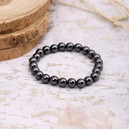 svelandre "hematite harmony: authentic, natural aaa gemstone unisex bracelet for wellness,balance,positive energy,healing - black hematite bracelet (7-7.25 inc, 8 mm)