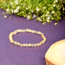svelandre "citrine harmony: authentic, natural aaa gemstone unisex bracelet for wellness,balance,positive energy,healing - cetrine bracelet