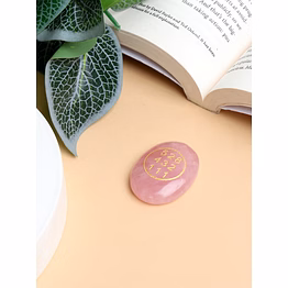 svelandre rose quartz treasures- zibu coin