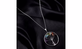 7 Chakra Tree of Life  Medallion Pendant