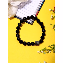 svelandre "onyx serenity: authentic, natural aaa gemstone unisex bracelet for wellness,balance,positive energy,healing - black onyx bracelet with buddha charm