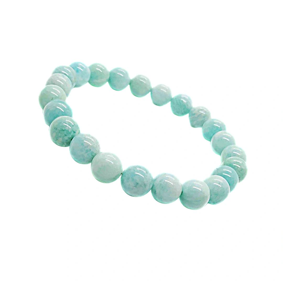 &quot;Ethereal Serenity:  Authentic, Natural AAA Gemstone Unisex Bracelet for Wellness, Balance, and Positive Energy I Amazonite Bracelet (7-7.25Inc,8MM)-AMZB-012