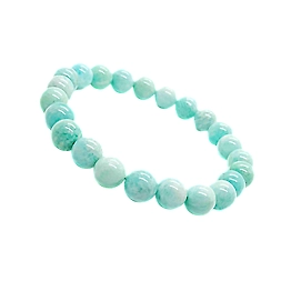 Svelandre "Ethereal Serenity: Authentic, Natural AAA Gemstone Unisex Bracelet for Wellness, Balance, and Positive Energy I Amazonite Bracelet (7-7.25Inc,8MM)
